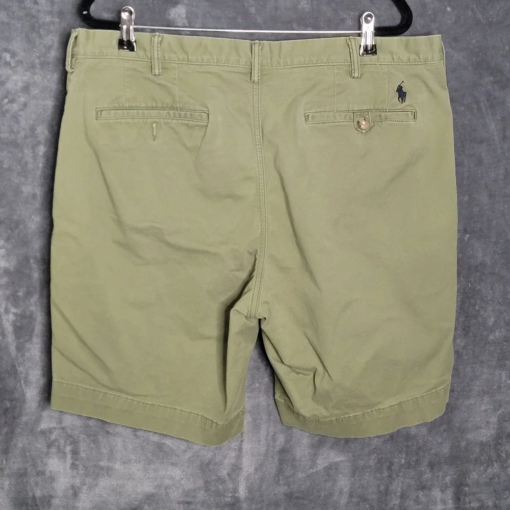 Polo Ralph Lauren Chino Shorts Mens 38 Blue Grey Green Stretch Bundle Preppy Dad - Picture 10 of 16
